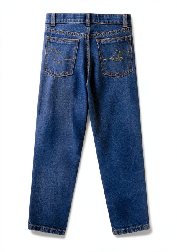 Petit Bateau Pantaloni Denim Medio per Bambine 6-12 anni Comfort Stile-4