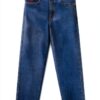Petit Bateau Pantaloni Denim Medio per Bambine 6-12 anni Comfort Stile-2