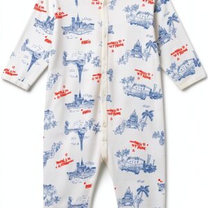 Petit Bateau Dormi Bene Pigiama Unisex 0-24 mesi Bianco/Multicolore-0
