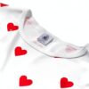 Pigiama Petit Bateau, Bianco Marshmallow/Rosso Terkuit, taglia 14-20-1