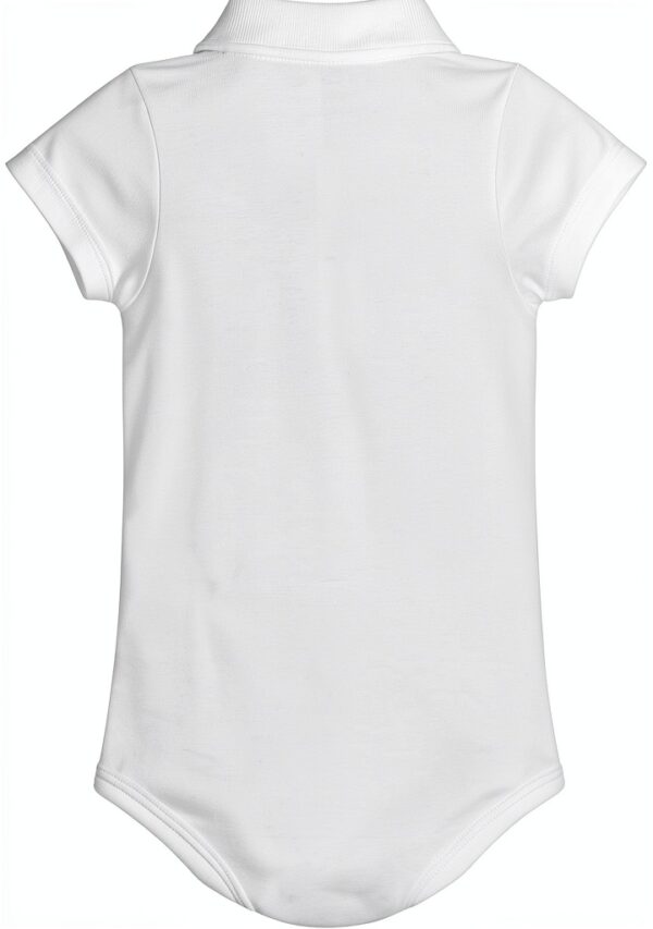 Body Petit Bateau A09zh Manica Corta Collo Polo Bimbo 0-24 Marshmallow-1