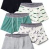 Boxer per bambini Petit Bateau in cotone stampato animali-0