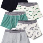 Boxer per bambini Petit Bateau in cotone stampato animali-0
