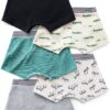 Boxer per bambini Petit Bateau in cotone stampato animali-1