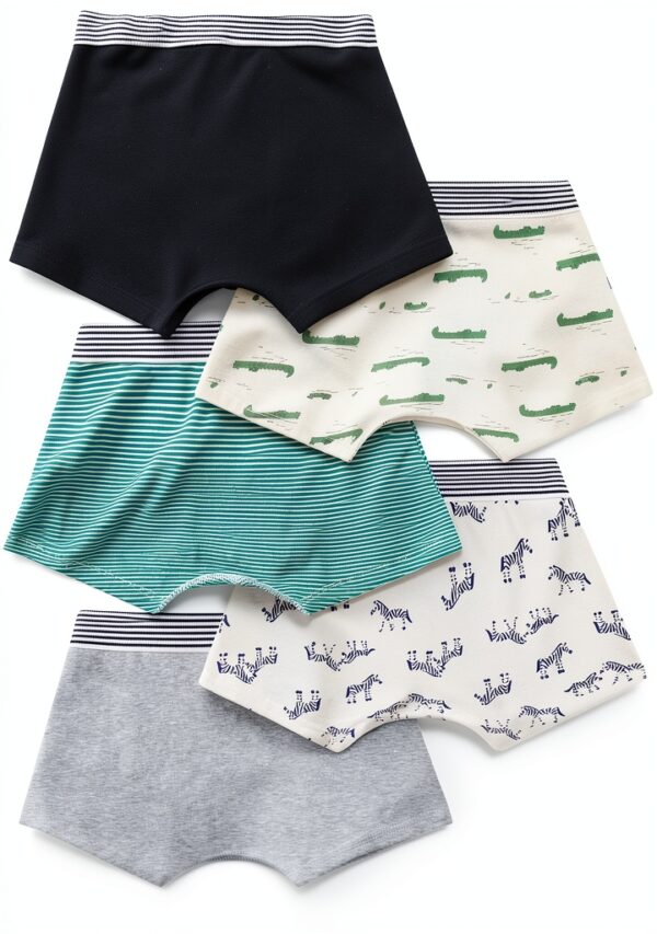 Boxer per bambini Petit Bateau in cotone stampato animali-1