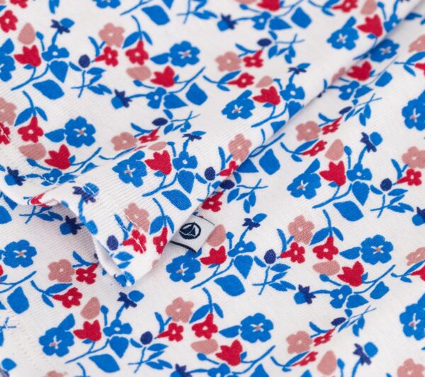 Camicia da notte Petit Bateau Bianco/Multicolore maniche corte volant-2