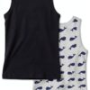 Petit Bateau A0dag Canotte Bambini e Ragazzi (Pacco da 2)-1