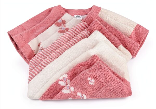 Calzini per bambini Petit Bateau 5 paia cotone fiori 23-26-1