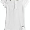 Body Petit Bateau A09zh Manica Corta Collo Polo Bimbo 0-24 Marshmallow-0