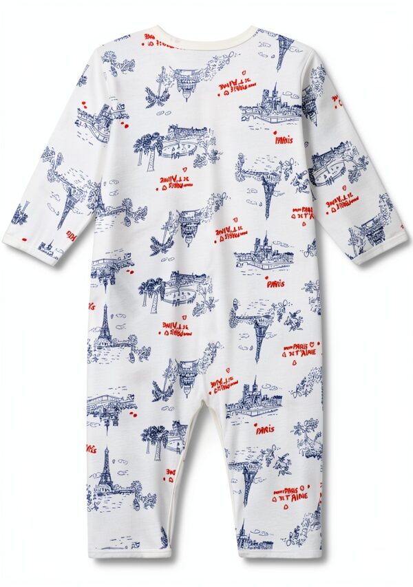 Petit Bateau Dormi Bene Pigiama Unisex 0-24 mesi Bianco/Multicolore-1