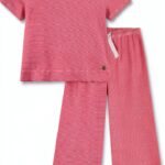 Petit Bateau Camicia Notte Peonia/Marshmallow per Bambine 2-12-0