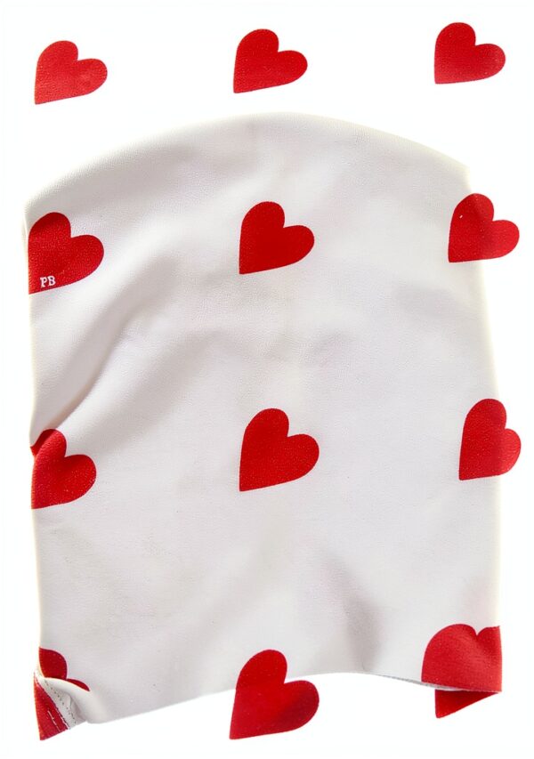 Pigiama Petit Bateau, Bianco Marshmallow/Rosso Terkuit, taglia 14-20-3