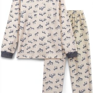 Pigiama Bambino Petit Bateau in Velluto Zebra, Modello A0DRZ, Colore-0
