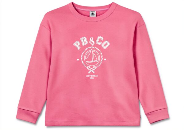 Petit Bateau Cassandre T-shirt per bambine Boudoir 3-12 anni-0