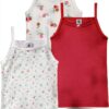 Petit Bateau Camicia con Bretelle per Bambine A0D3T – Set da 3 Taglie-0