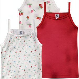 Petit Bateau Camicia con Bretelle per Bambine A0D3T – Set da 3 Taglie-0