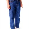 Petit Bateau Pantaloni Denim Medio per Bambine 6-12 anni Comfort Stile-0