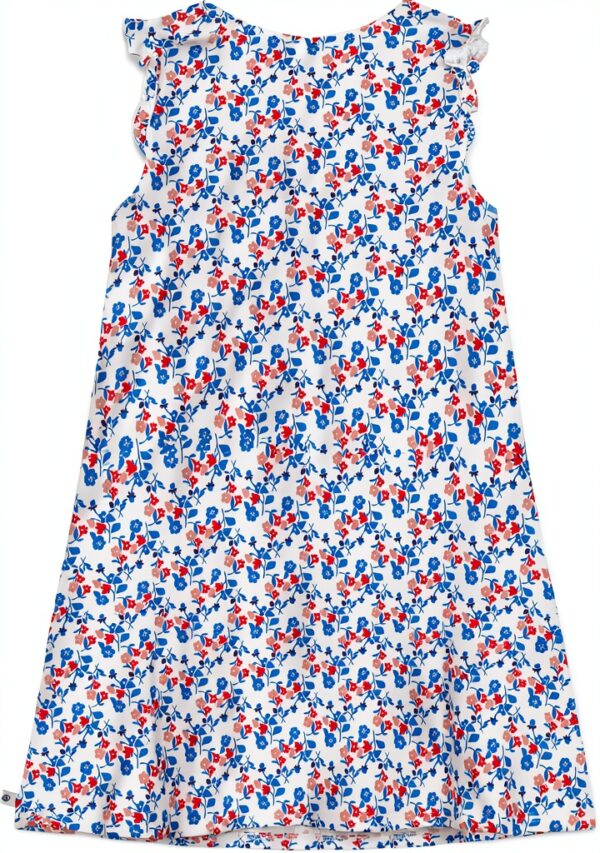 Camicia da notte Petit Bateau Bianco/Multicolore maniche corte volant-1