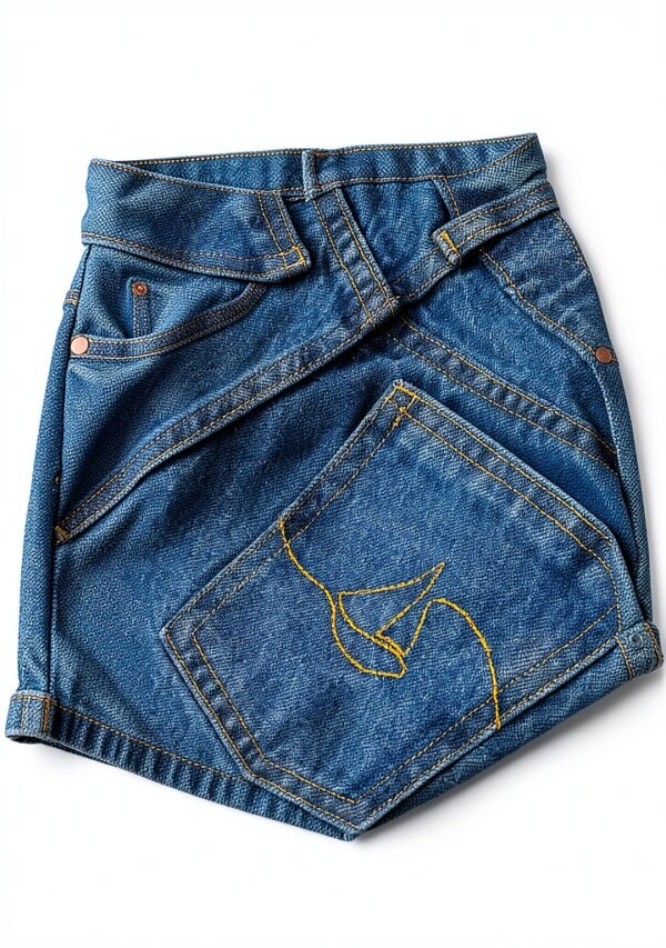 Petit Bateau Pantaloni Denim Medio per Bambine 6-12 anni Comfort Stile-5