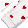 Pigiama Petit Bateau, Bianco Marshmallow/Rosso Terkuit, taglia 14-20-4