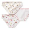 Petit Bateau Mutandine Giorno per Bambine, Set di 3 con Stampa-1