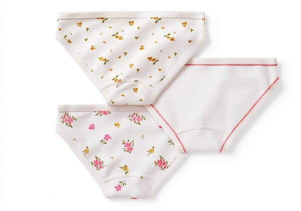 Petit Bateau Mutandine Giorno per Bambine, Set di 3 con Stampa-1