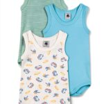 Petit Bateau A0cxj Body Senza Maniche Unisex - Bimbi 0-24 (Pacco da 3)-0