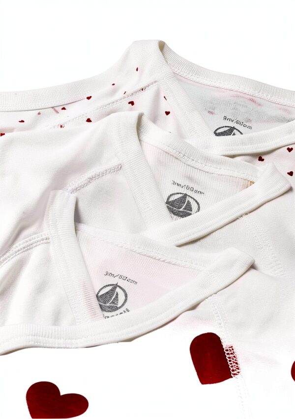 Petit Bateau A04o7 Body neonato manica corta Unisex - Bimbi 0-24 (Pacco da 3)-1