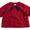 Pantaloni Petit Bateau per bambini in velluto tinta unita, modello-3