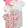 Petit Bateau Body A Maniche Corte Bimba - Pacco da 5 con Variante 1-0