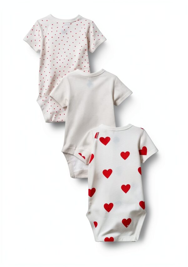 Petit Bateau A04o7 Body neonato manica corta Unisex - Bimbi 0-24 (Pacco da 3)-2