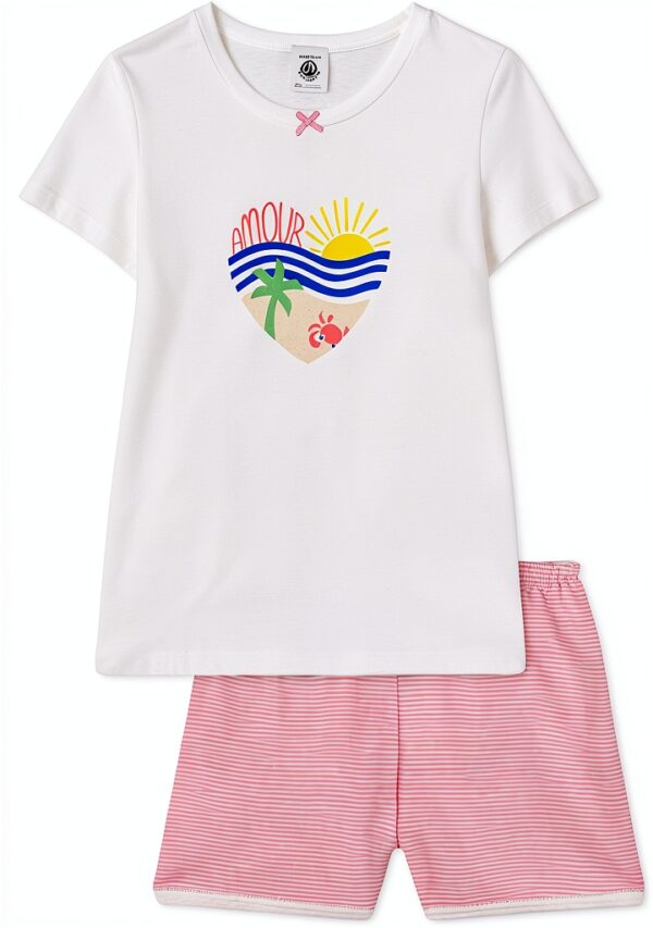Petit Bateau Pyjacourt Bambine e Ragazze-0