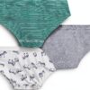Petit Bateau Set di Slip per Bambini in Cotone con Stampa Zebra, Multicolore, 6 Anni-1