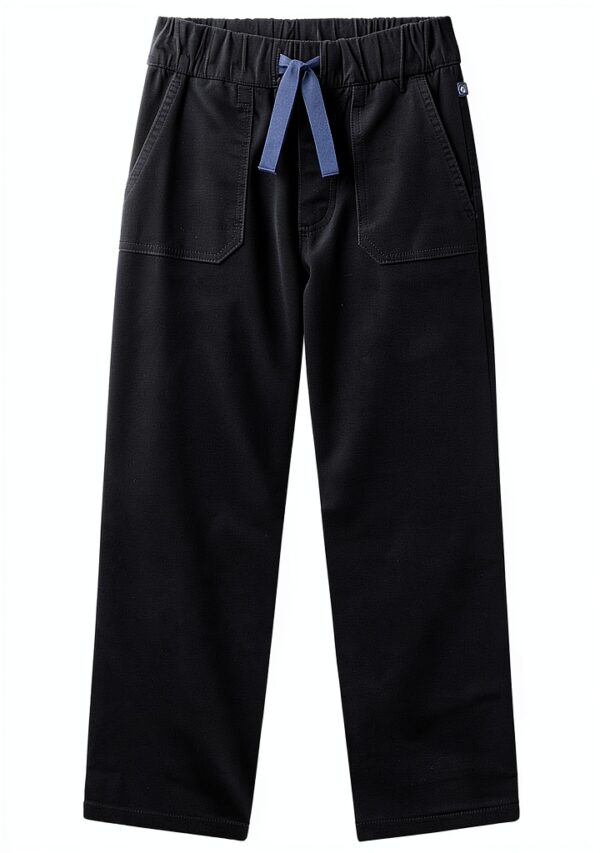 Petit Bateau Pantaloni Dritti per Bambini in Velluto Tinta Unità-0