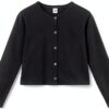 Petit Bateau Cardigan Donna in Cotone Tinta Unita, per Fumare., S-0