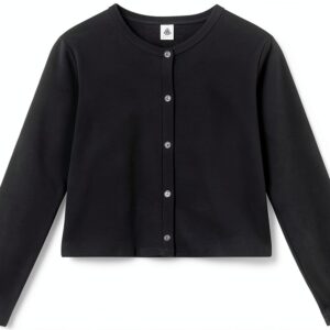 Petit Bateau Cardigan Donna in Cotone Tinta Unita, per Fumare., S-0