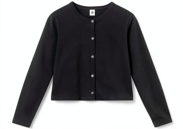 Petit Bateau Cardigan Donna in Cotone Tinta Unita, per Fumare., S-0