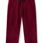 Pantaloni Petit Bateau per bambini in velluto tinta unita, modello-0