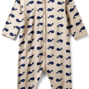 Petit Bateau A0axh Tutina Senza Piedi a Maniche Lunghe Unisex - Bimbi 0-24-0