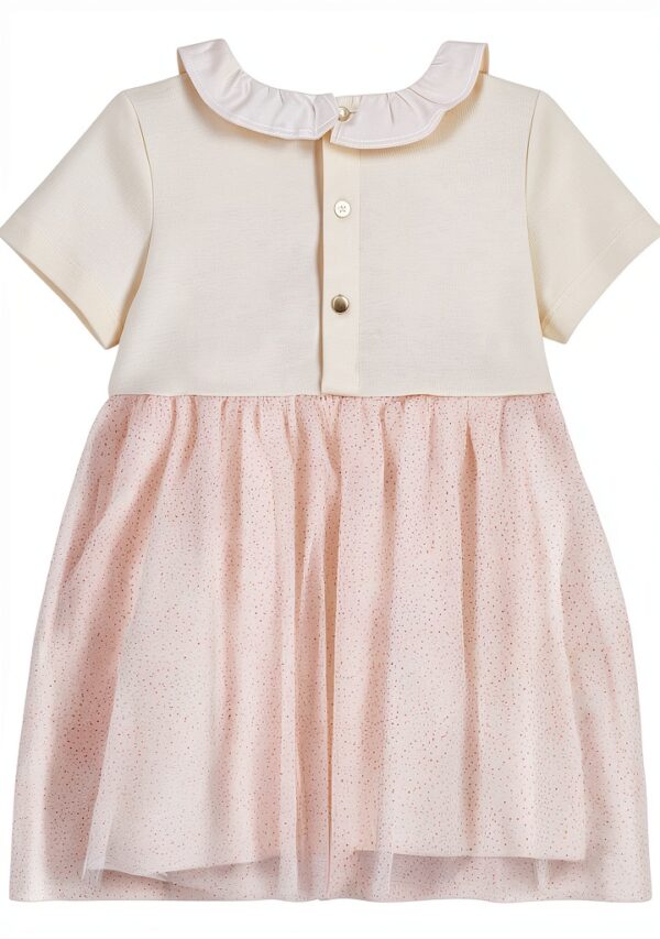 Petit Bateau Abito A Maniche Corte Bimba-2