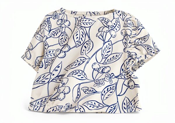Petit Bateau Combicourt Bimba Tutina con Ciliegie Blu per Bambina 0-24-2