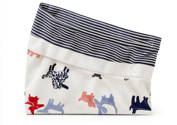 Slip Petit Bateau per bambini, set di 3 pezzi a coste e stampa cani,-2
